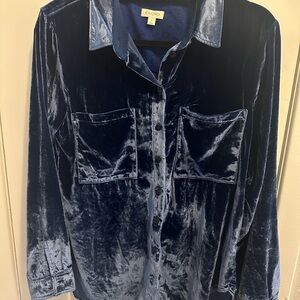 Pilcro Midnight Velvet Shirt